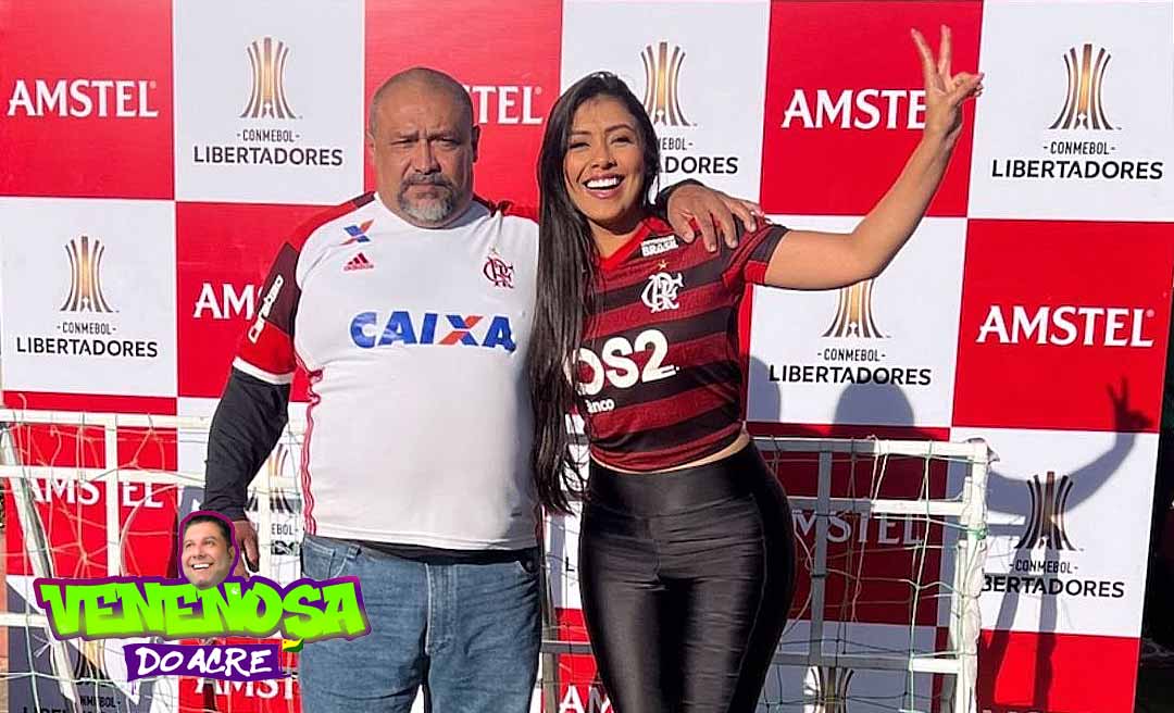 Rainha do Rodeio Sarah Aiache realiza o sonho do pai de ver o Flamengo jogar em La Paz
