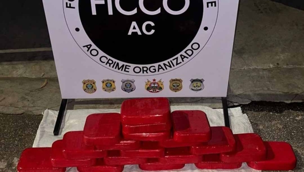 PF apreende 20 quilos de cocaína na BR-364 entre Cruzeiro do Sul e Rio Branco
