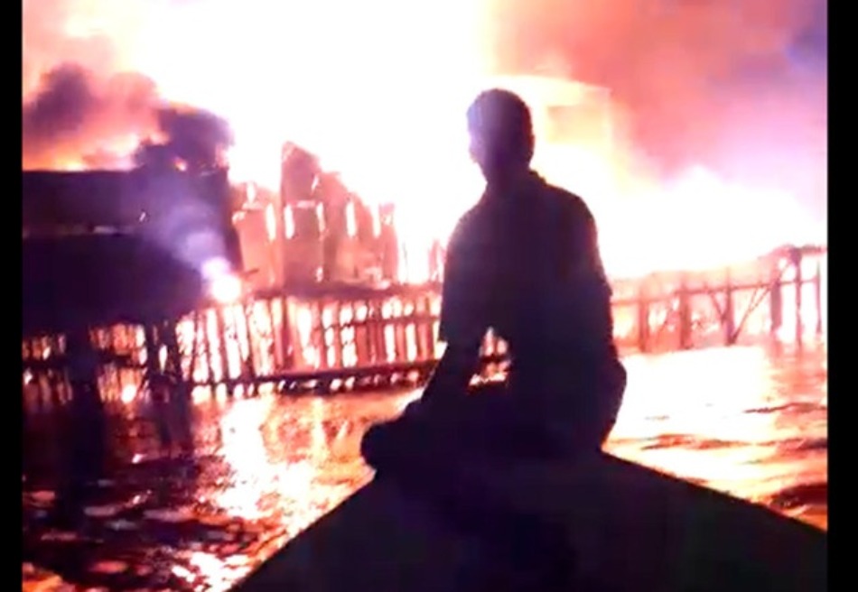 Incêndio destrói comércio em cidade da Bolívia na divisa com Costa Marques
