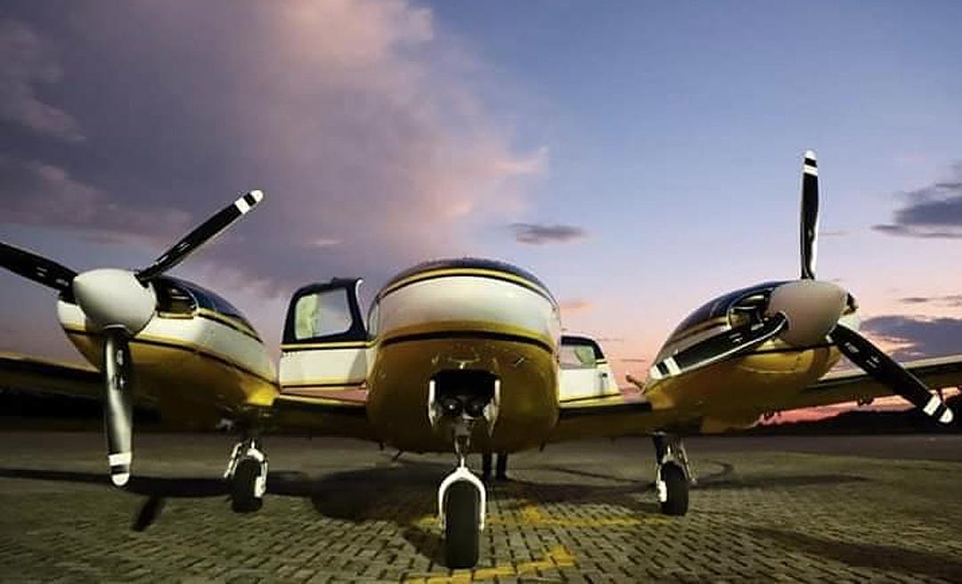 Governo apresenta novo avião do Estado no Juruá; aquisição resultará em um economia de R$ 2 milhões com o transporte de doentes
