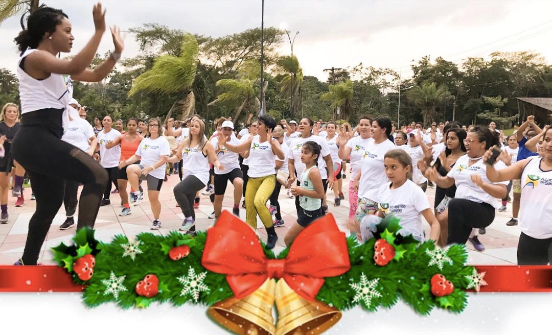 Aulão de Natal marca o encerramento das atividades do ano de 2019 do Programa Academia da Saúde