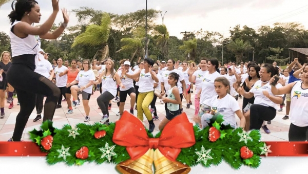 Aulão de Natal marca o encerramento das atividades do ano de 2019 do Programa Academia da Saúde