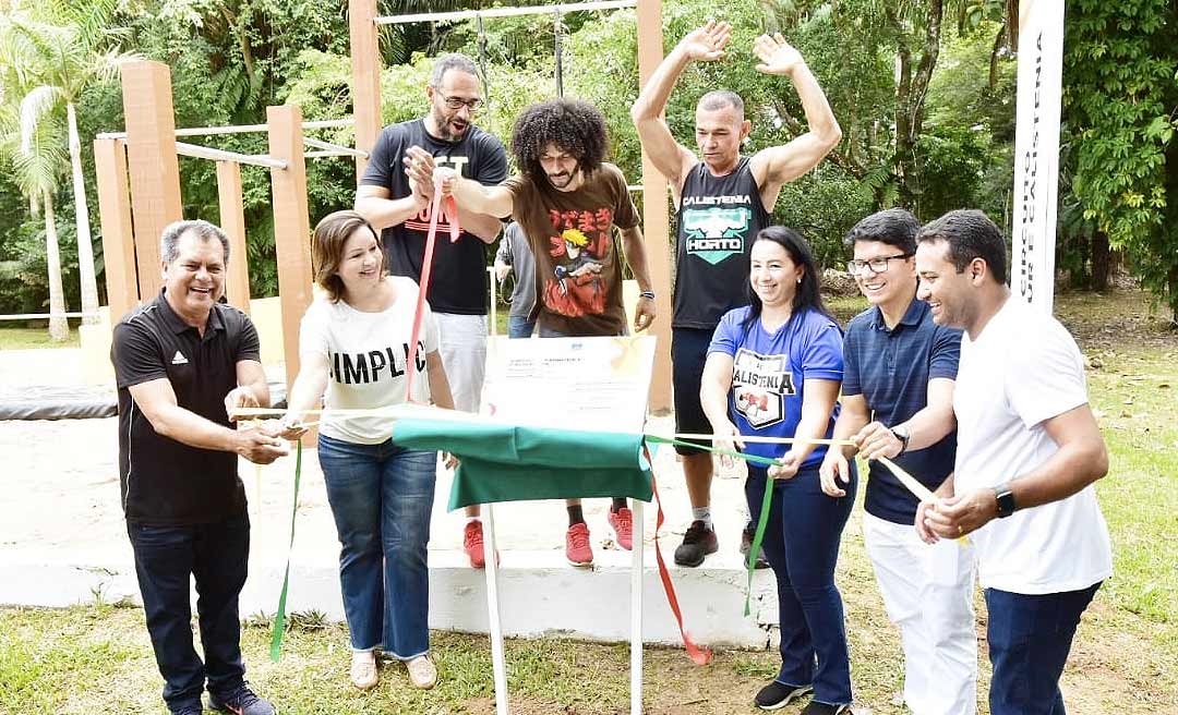 Prefeitura inaugura 1º Circuito Parkour e Calistenia da região Norte no Horto Florestal