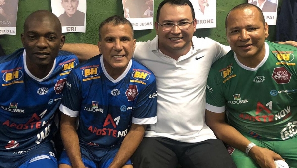 Empresário acreano participa de Futebol Solidário a convite do cantor Gusttavo Lima 