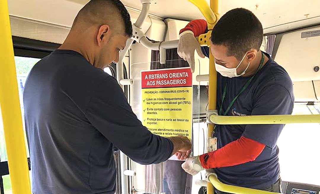 Prefeitura intensifica limpeza e redobra cuidados com transporte coletivo