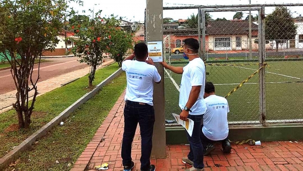 Prefeitura fecha espaços de esporte para evitar aglomeração de pessoas e combater o coronavírus
