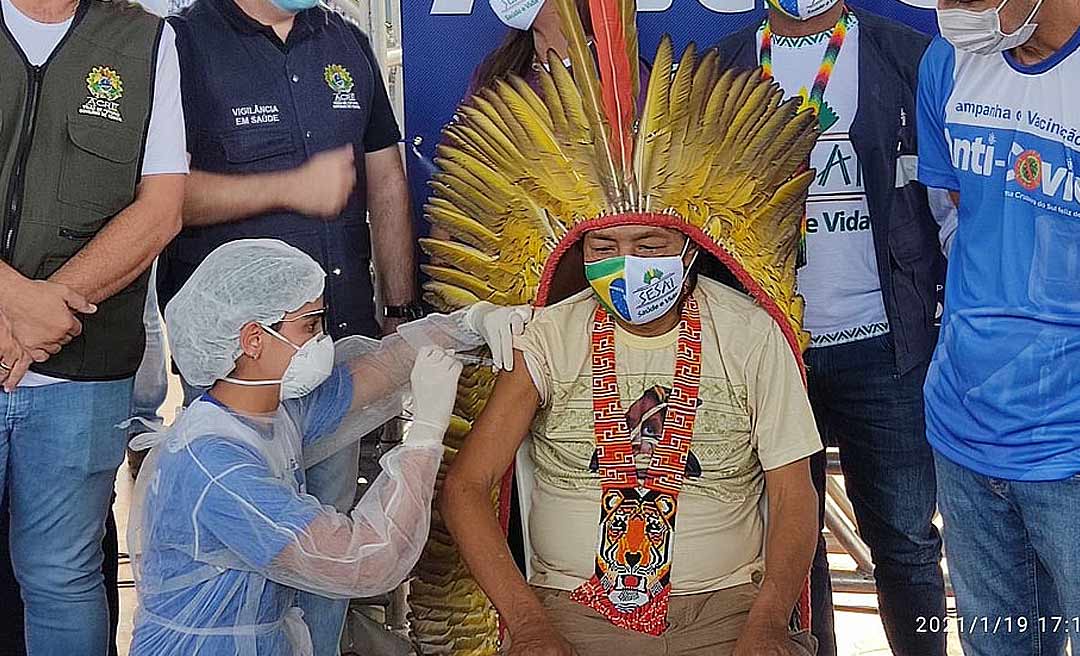 Morre indígena que recebeu a primeira vacina em Cruzeiro do Sul