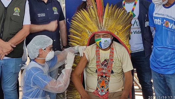 Morre indígena que recebeu a primeira vacina em Cruzeiro do Sul