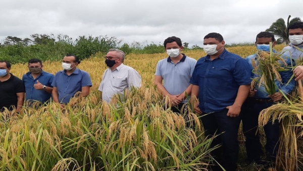  Secretário Israel Milani participa de dia de campo em Plácido de Castro e coloca tecnologia à disposição dos agricultores