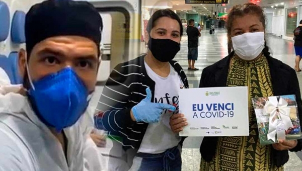 Médico fala da satisfação em ver paciente que foi transferida para Manaus voltar curada da covid