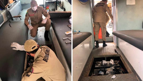 Embarcação da Marinha sofre pane elétrica, pega fogo e 3 militares ficam feridos em Feijó