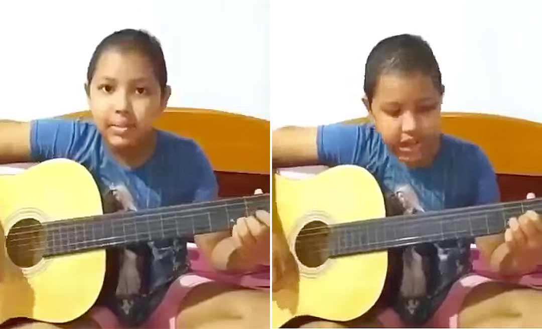 Antes de morrer com câncer, criança faz vídeo cantando hino