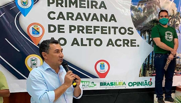 Jesus Sérgio participa da Caravana dos Prefeitos para o Alto Acre e ouve demandas das gestões municipais