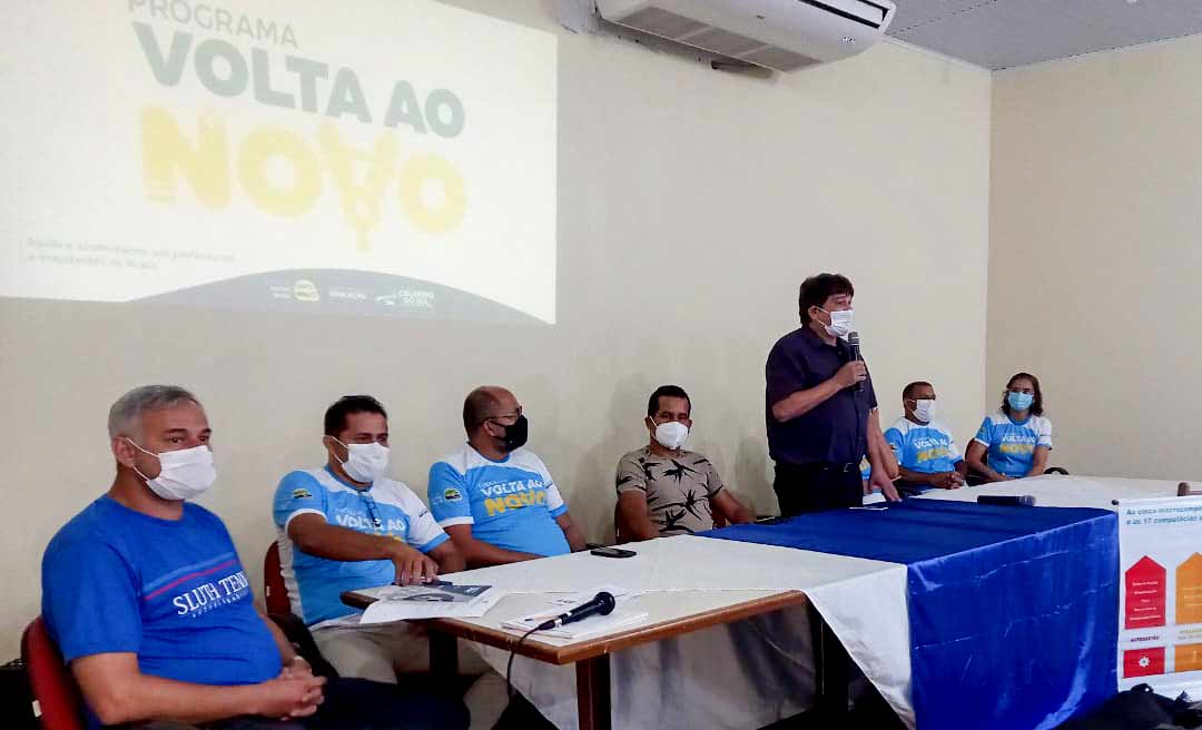 Prefeitura lança programa "Volta ao novo" em preparação para retorno das aulas presenciais