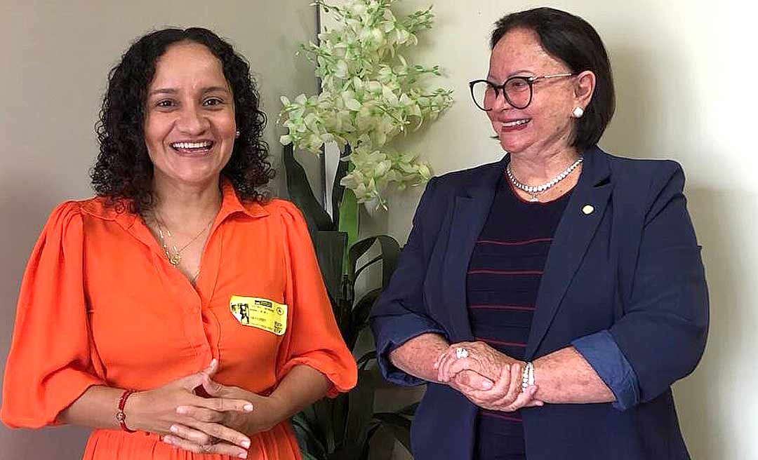 Em Brasília, prefeita de Tarauacá se reúne com a deputada Vanda Milani