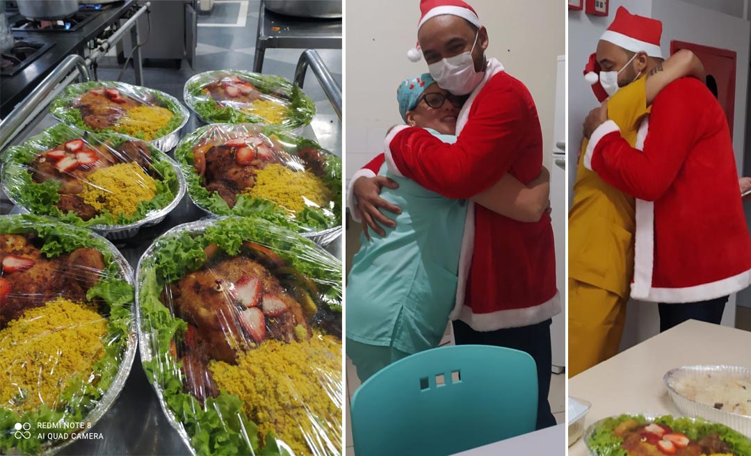 Diretor da Fundação Hospitalar do Acre oferece um jantar de natal aos funcionários