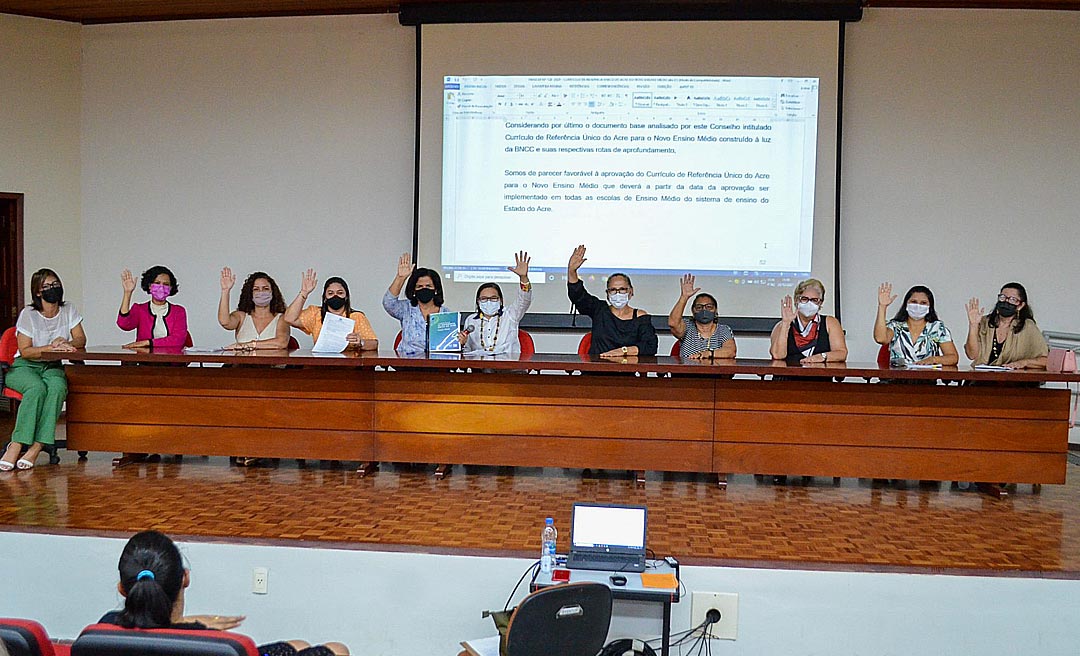 Conselho Estadual de Educação aprova Currículo de Referência Único do Acre para o Novo Ensino Médio