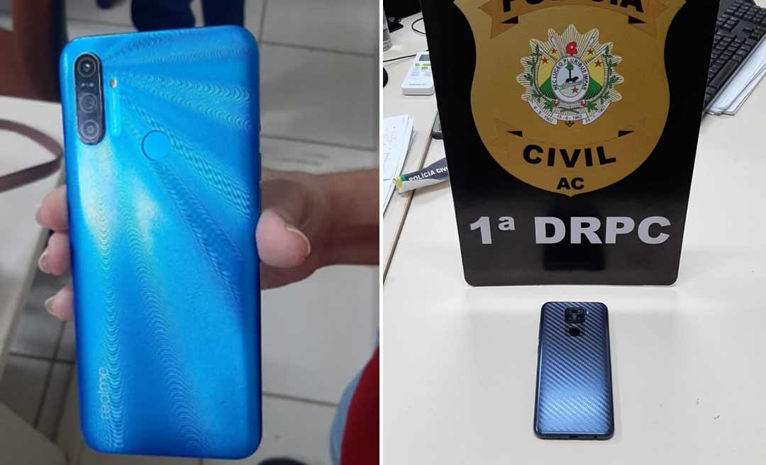 Polícia Civil recupera dois aparelhos celulares furtados em Rio Branco
