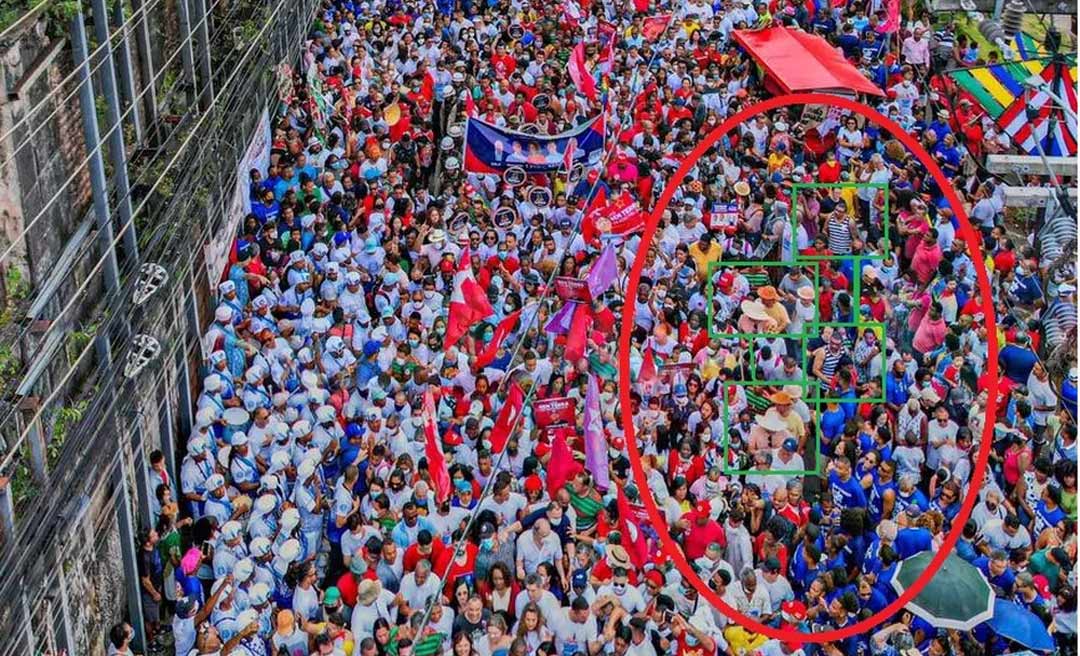 Campanha de Lula publica foto com pessoas duplicadas em evento da Independência na Bahia