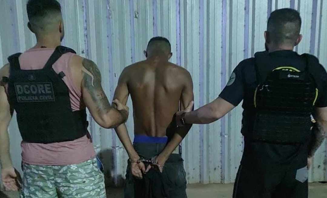 Polícia prende foragido da Justiça que aterrorizava moradores do Placas em Rio Branco