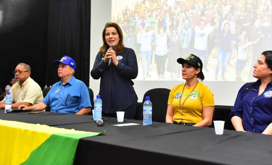 Em reunião com a militância, Mara afirma que o Acre será uma terra de oportunidades e referência na geração de empregos