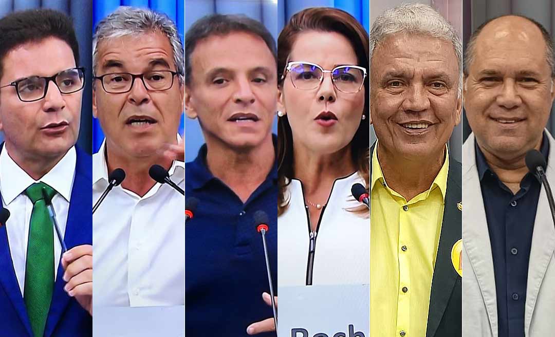 Debate da TV Acre tem JV questionando Bittar sobre ‘milhões’ do orçamento secreto, senador enaltecendo Bolsonaro e Petecão acusando Gladson de perseguidor e governador responde: “sou democrático”