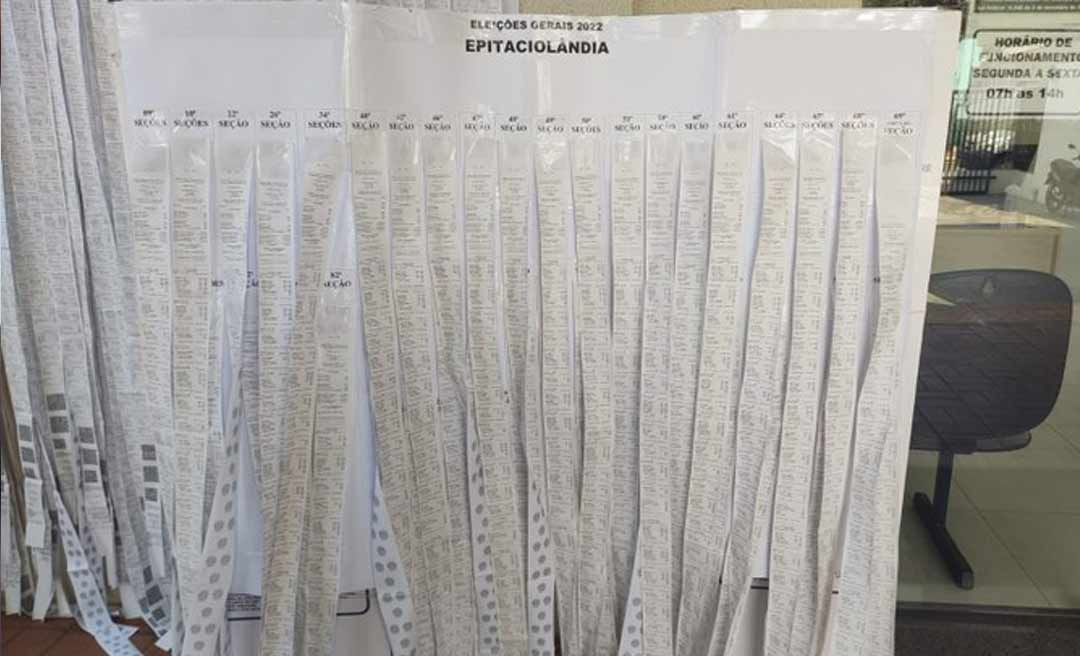 Boletins de urna estão afixados nos cartórios Eleitorais do Acre, avisa TRE