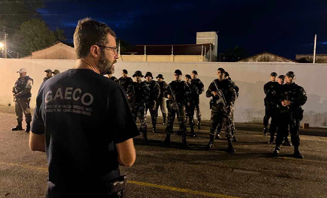 Em operação, MPAC e PM cumprem 46 mandados de prisão e de busca e apreensão contra organização criminosa