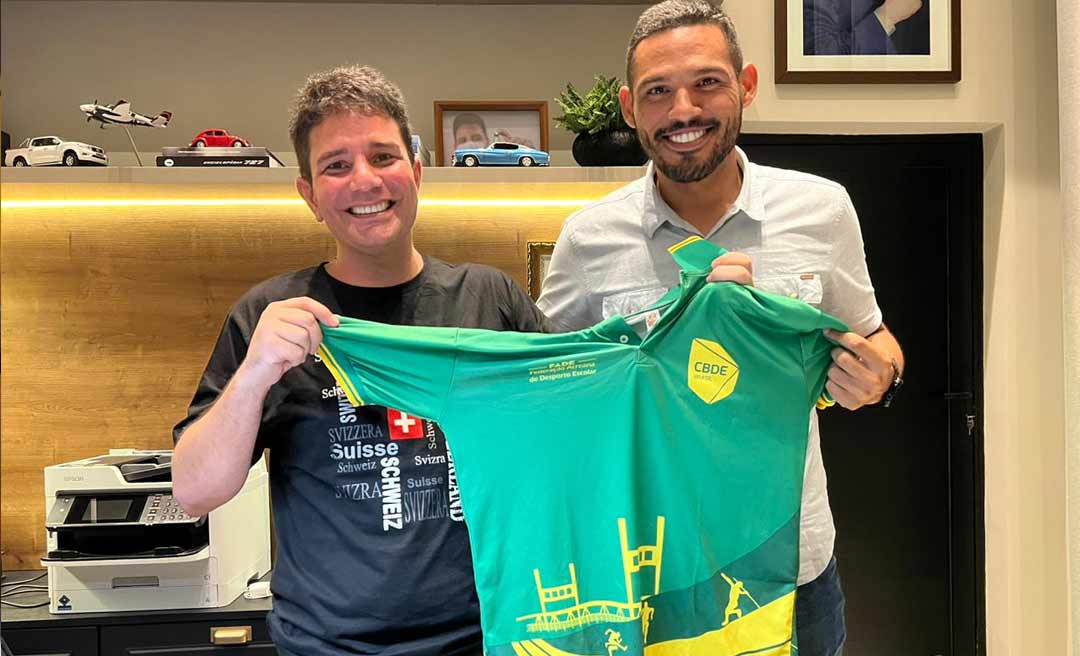 Federação de Desporto Escolar e governador Gladson Cameli conversam sobre parcerias com o Governo do Acre