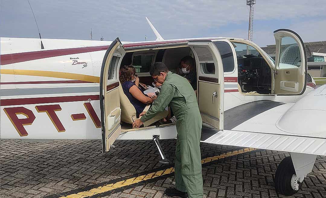 Aeronave do Estado realiza transporte de pacientes do interior até Rio Branco