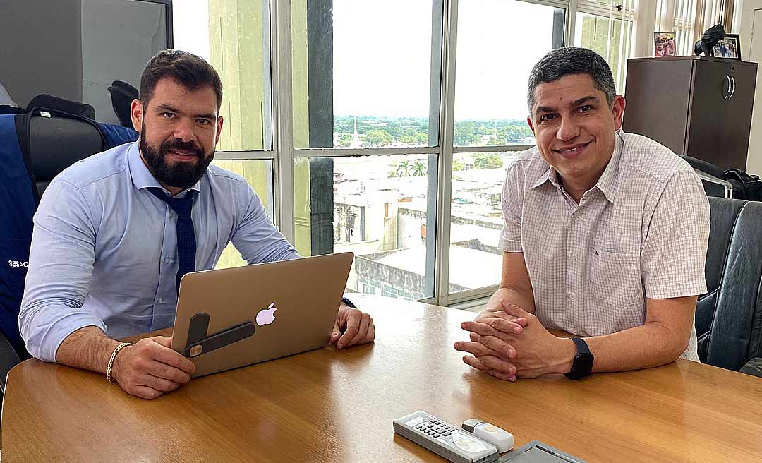 Calegário se reúne com Pedro Pascoal e secretário garante construção de UPA na parte alta de Rio Branco