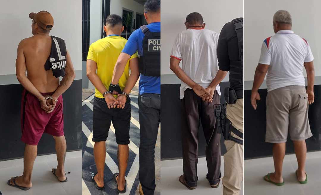 Cinco pessoas condenadas por estupro de vulnerável são capturadas pela Polícia Civil do Acre