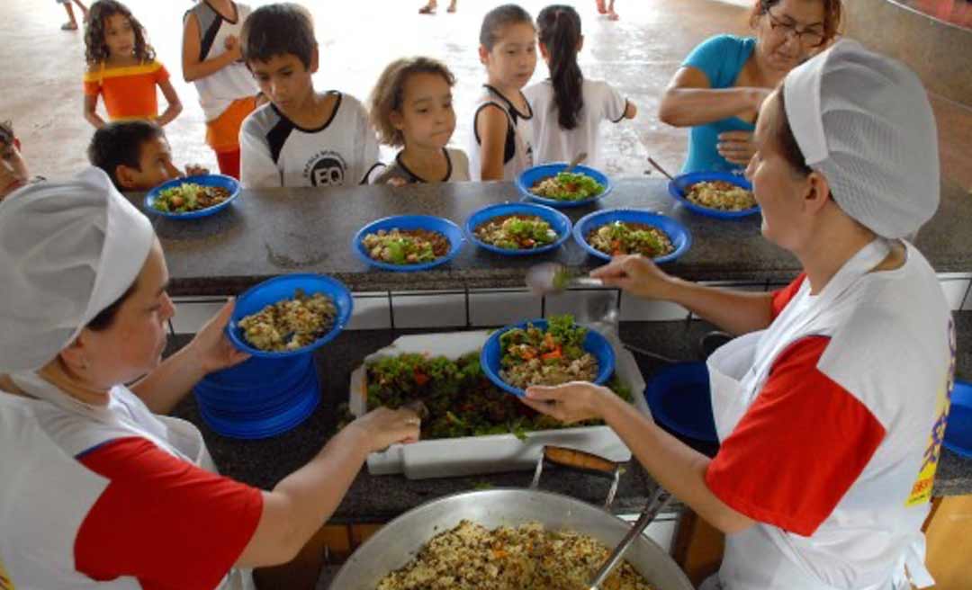 Acre recebe R＄ 10,6 milhões no primeiro semestre para merenda escolar