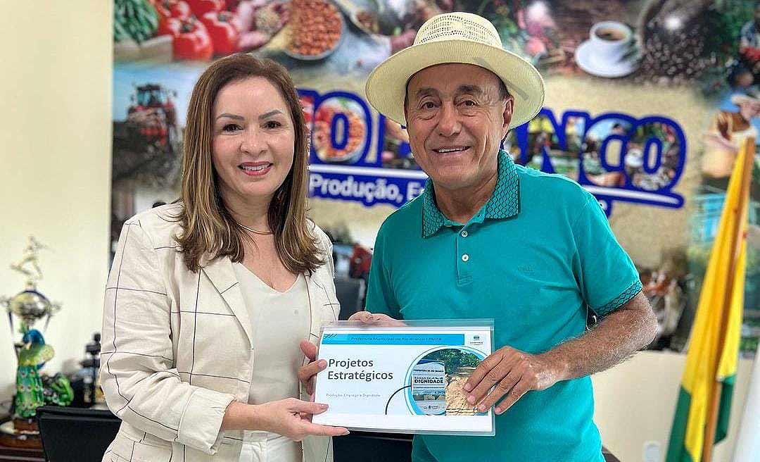 Socorro Neri e Bocalom “esquecem” conflitos no PP e conversam sobre recursos para Rio Branco