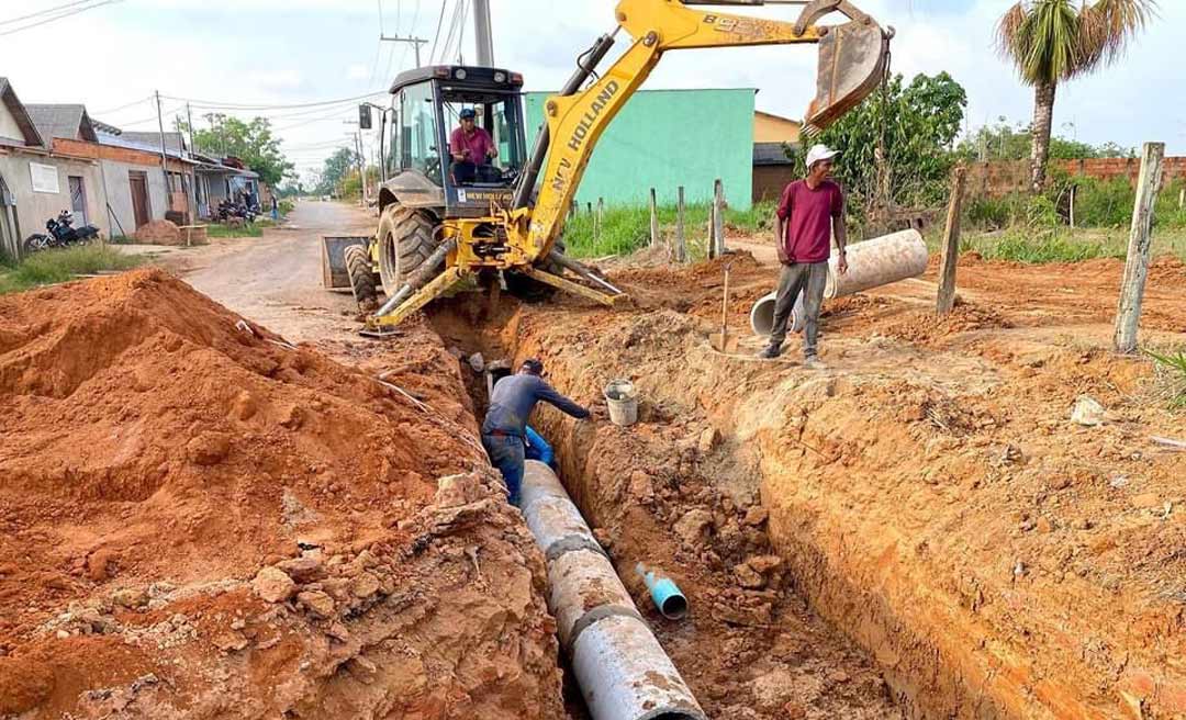 Prefeito Mazinho Serafim segue com investimentos em obras de drenagem; Estrada Xiburema é contemplada