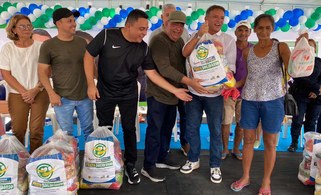 Prefeito Mazinho Serafim e Márcio Bittar lançam projeto “Prato Solidário” que vai atender famílias com cestas básicas até final de 2024