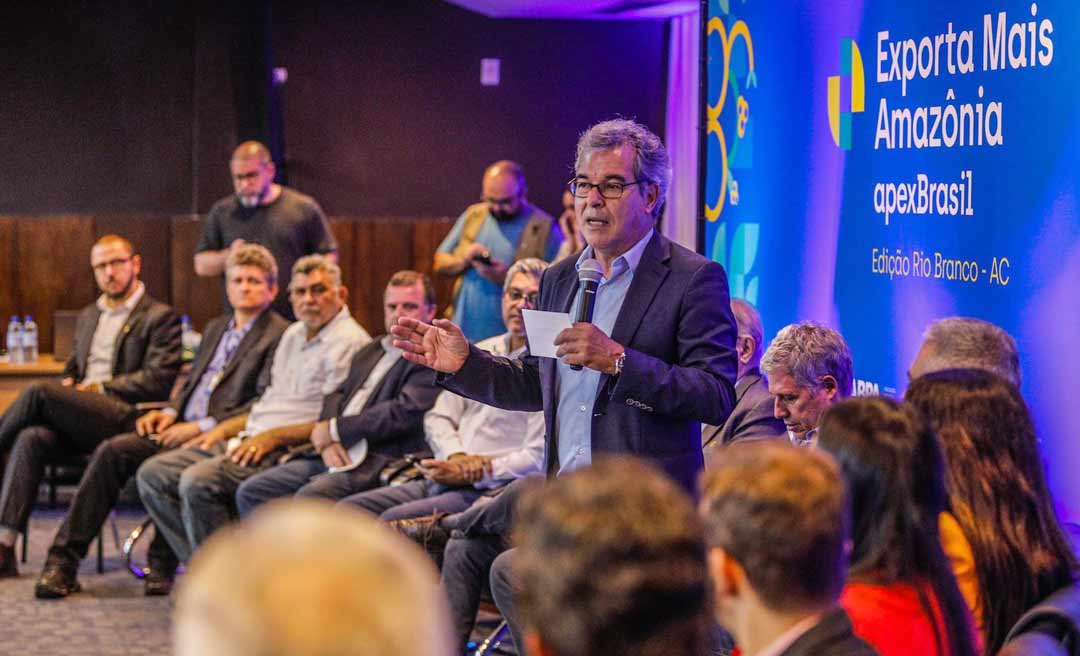 Ao lançar o Exporta Mais Amazônia em Rio Branco, Jorge Viana diz: “cabe tudo” e defende produtos compatíveis com a floresta
