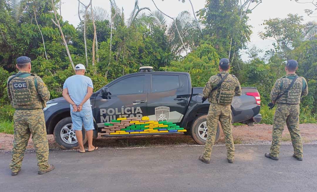 Motorista é preso pela Polícia Militar na BR-364 transportando drogas em caixa de ferramentas