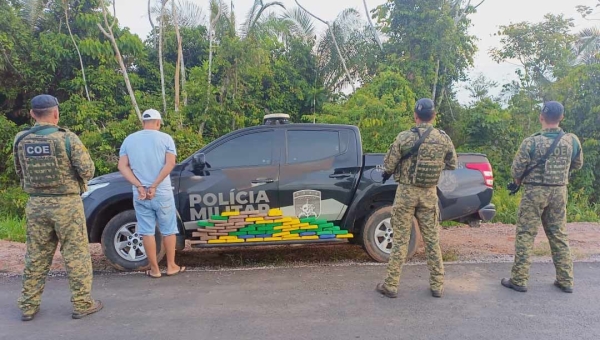 Motorista é preso pela Polícia Militar na BR-364 transportando drogas em caixa de ferramentas