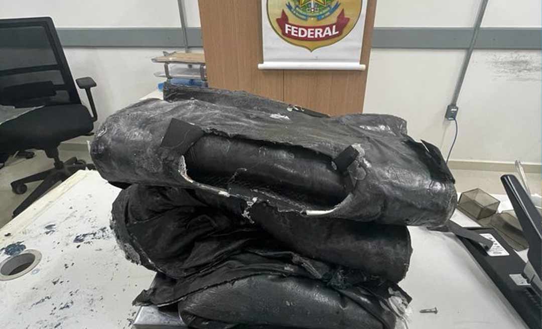 PF apreende mais de 10 kg de drogas em ônibus no interior do Acre