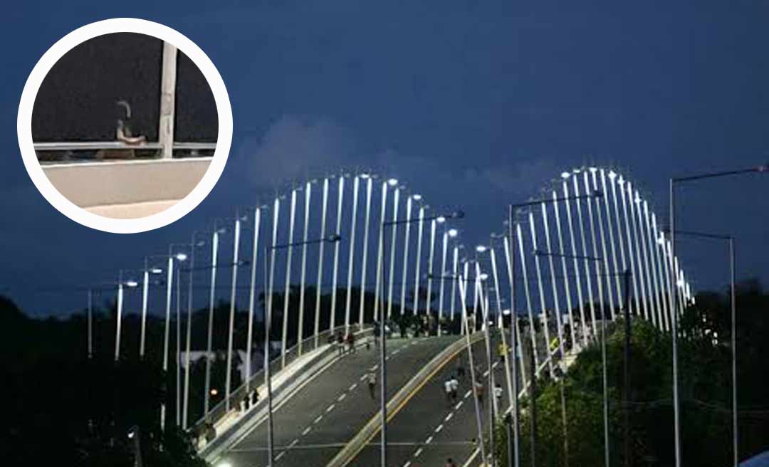 Mulher, supostamente traída, é salva pelos bombeiros ao tentar se jogar da 4° Ponte em Rio Branco