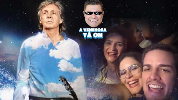 Virgílio Viana faz aniversário e comemora ao lado da mãe e da irmã em show de Paul McCartney em Brasília