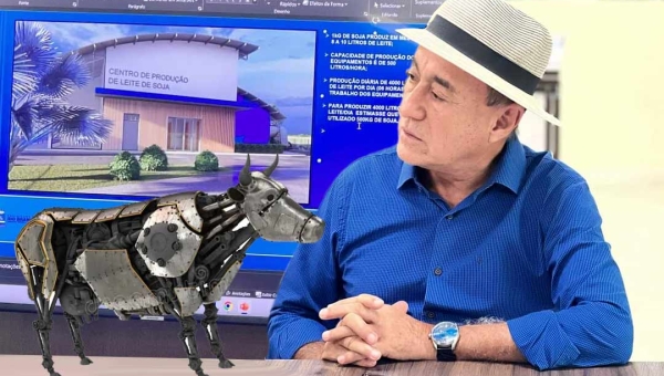 Bocalom resgata a vaca do brejo e anuncia indústria de leite de soja: “Vai ter vaca mecânica sim!”