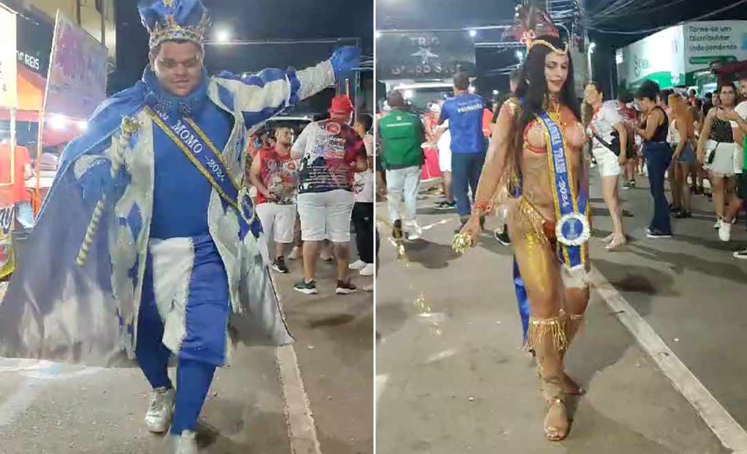 Bloco Sambase faz participação especial na última noite de festa do Carnaval Rio Branco Folia, Tradição e Alegria