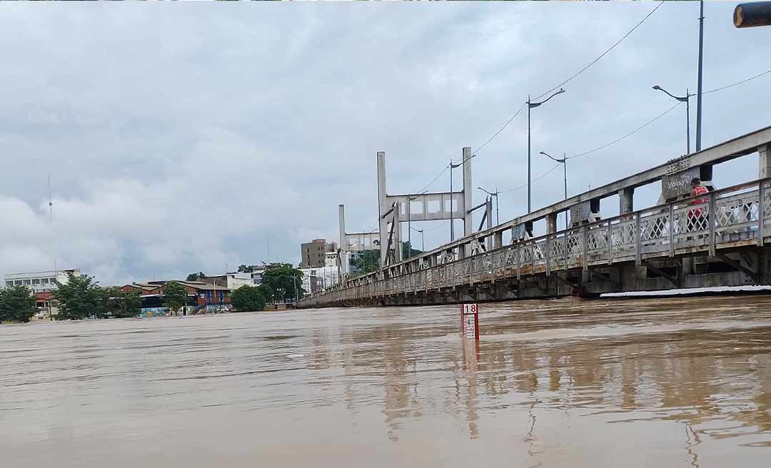 Rio Acre chega a 17,84 metros em Rio Branco e atinge mais de 70 mil pessoas