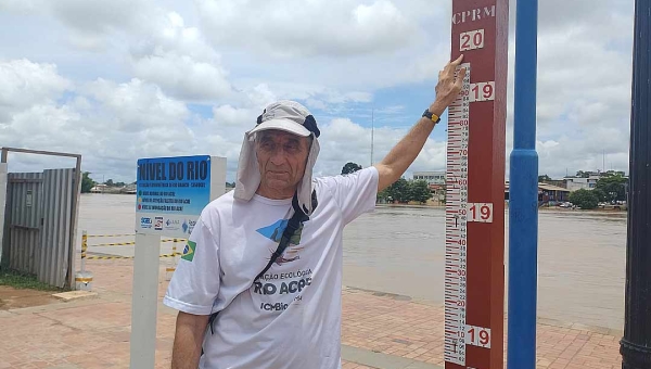 Pesquisador alerta: se vai ser ano que vem ou daqui 20 anos não sei, mas Rio Acre vai chegar aos 20 metros
