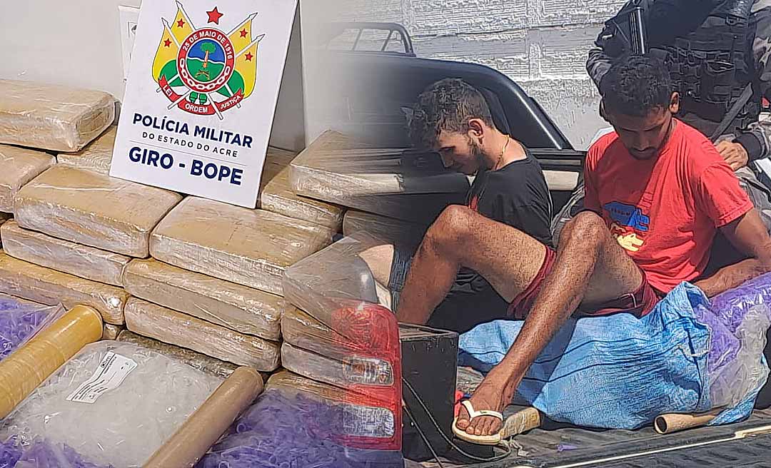 Após denúncia anônima, dupla é presa com mais de 30 kg de maconha no Bairro da Paz