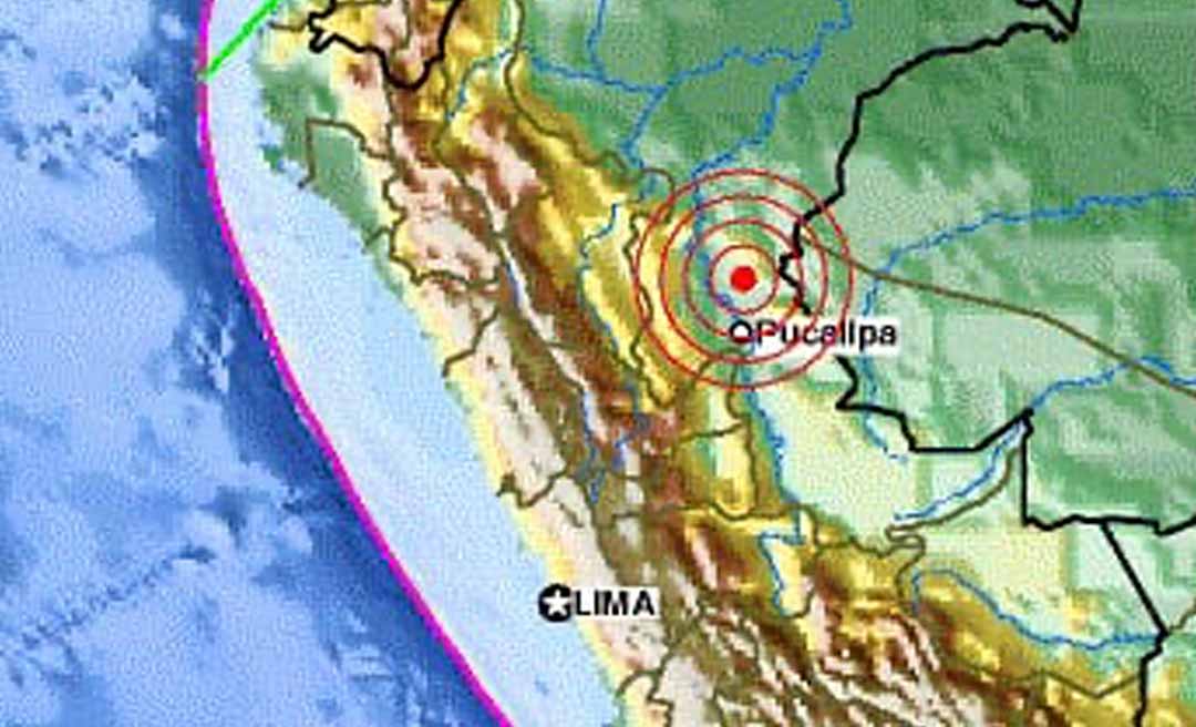 Terremoto é registrado na fronteira do Peru com o Acre