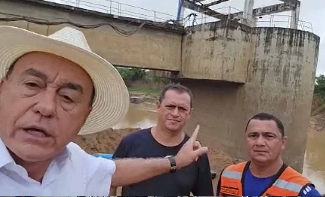 Prefeito Tião Bocalom visita ETA II e pede à população que economize água