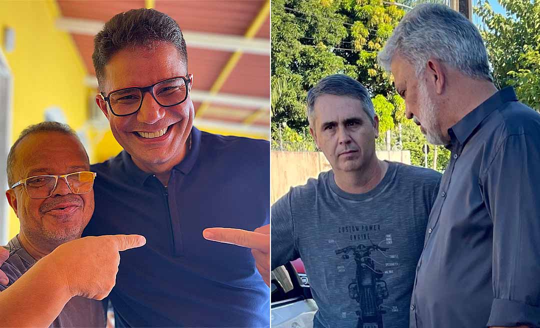 Na Tenda Amarela, Gladson foi recepcionado por Montana Jack e chamou Petecão de “meu senador”